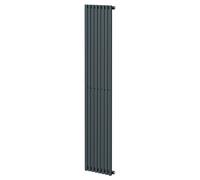 Sinclair Vertical Single Panel Radiator | Anthracite | Mild Steel | 1800mm x 395mm