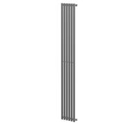 Sinclair Vertical Single Panel Radiator | Chrome | Mild Steel | 1800mm x 295mm