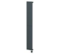 Sinclair Vertical Wifi Thermostatic Single Panel Electric Radiator | Anthracite | Mild Steel | 1800mm x 295mm