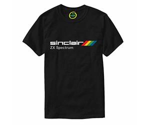 Sinclair ZX Spectrum Computer T-Shirt - Vintage Retro 80s PC Video Games S-3XL Black