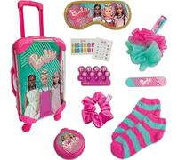 Sinco Creations Barbie Sleepover Set With Trolley Carry Case & Barbie Accessories | Imagination Play | Role Play Kids Toys | Pretend Play | Ages 3 and Up, Pink