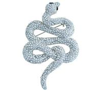 Sindary Classic 3.94 Unique Animal Snake Brooch Pin Clear Rhinestone Crystal BZ5847 by Animal brooch-Sindary Jewelry