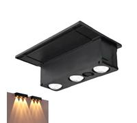 SINDER DERK LIGHTS - SOLAR STEP LIGHTS OUTDOOR | Waterproof LED Lamp For Stairs | Decorative Automatic Smart Fence Lights For Patio Patio Mushroom Backyard Front Yard Of It