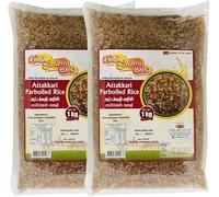 Sindhu Attakkari Parboiled Rice 1kg Long Grain Boiled Rice for Soft and Fluffy Texture Ideal for South Indian Meals, Idli, Dosa and Everyday Cooking Product From Sri Lanka Pack of 2
