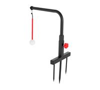 Sindipanda Golf Swing Trainer Bars for Golf Training with 360° Ball Return Golf Swing Training Aid, Iron, Black Red, Adjustable Height 20-25cm, Portable, Indoor Outdoor Use, for All Skill Levels
