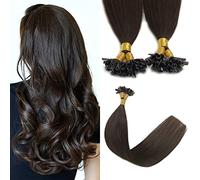 Sindra Dark Brown Hair Extensions U Tip 16 Inch 40g Dark Brown Pre Bonded Fusion Extensions Real Human Hair Straight Nail Keratin 50 Strands #2 16inch