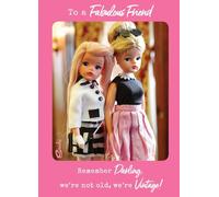 Sindy FABULOUS FRIEND BIRTHDAY CARD ' We're Not old, We're 'Vintage'