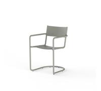 Sine Dining Chair with Armrests Gray