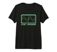 Sine Language Math Lover Trigonometry Calculus Mathematics Premium T-Shirt