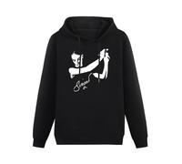 Sinead O'Connor Signature Sinead O Connor Unisex Hooded Printed Pullover Hoodies Mens Black Sweatshirts S
