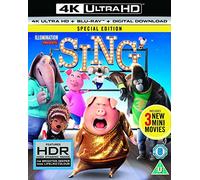 Sing [4K Ultra-HD] [2017] [Blu-ray], New, DVD, FREE & FAST Delivery