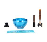 AWHAO Sing Bowl Set Ornament with Wood Mallet Sound Bowl for Mindfulness Gifts Tea Room, G5
