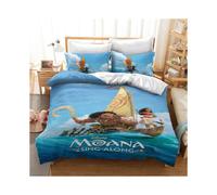 (Sing, EU-Single(2pcs):135×200cm) Moana Maui Ocean Bedding Set 3D Design Cartoon Duvet Cover Pillowcase King Queen