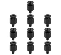 SING F LTD 10Pcs Head Screws Mounting Ssd Hardware 0.5x0.5cm Compatible with Asus Black