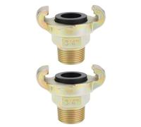 SING F LTD 2Pcs 3/4 Inch BSP Q Type Claw Connector External Thread for Compressor Hose