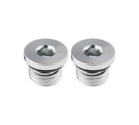 SING F LTD 2PCS UNF Steel Plugs Zinc Coated 7/16"-20 UNF with Rubber Seal For Low & High Pressure Applications