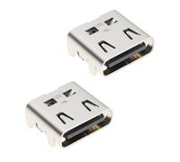SING F LTD 2pcs USB-C Type-C Charging Port Replacement Compatible with Dell Latitude 7400 7410 2-in-1 Laptop