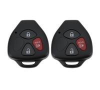 SING F LTD 2X 2+1 Button Car Remote Key Shell M0ZB41TG HYQ12BBY Compatible with Toyota Yaris 2007-2014