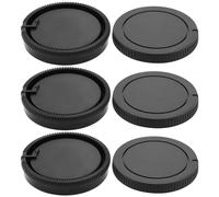 SING F LTD 3 Sets Plastic Body Cap and Rear Lens Cap 64.5 x 19.2mm Compatible with Sony A100 A200 A230 A290 Compatible with Minolta AF Black