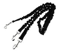 SING F LTD 3 Way No-Tangle Triple Coupler Dog Bungee Walking Leash Lead Rope Strap Black