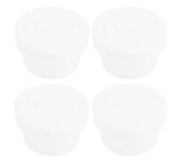 SING F LTD 4 Pack Pool Ladder Bumper Pads White Silicone Compatible with In-Ground Pool Ladders and Handrails