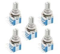 SING F LTD 5PCS RS1010 Band Switch Rotary Switch Gear Change Switch 2 Pole 4 Position 15mm Shaft Small Sealed Band Switch (DC16V 0.1A)
