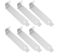 SING F LTD 6X PC Low Profile PCI Bracket Expansion Computer Back Slot Cover for Computer Cases, 80x18x13mm
