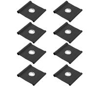 SING F LTD 8pcs Awning Rail Piping for 5-6 mm and 7-8 mm Piping Rails Awning Installation Tools Eyelets Awning Hooks for Tent Awning Campsite Caravan RV Black
