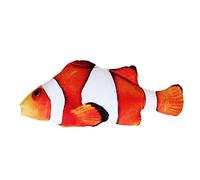 Sing for Babies Moving Fish Cat Toy Realistic Simulation Wagging Fish Cat Toys Funny Interactive Education for Babies (Orange, One Size)