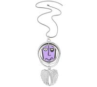 sing fsketch hunger Pendant Angel Wings Rotating Necklace Jewelry