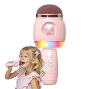 Sing Microphone for Kids - Wireless Microphone for Singing | Karaoke LED Lamp Cartoon Kids Microphone | Portable Songs for Birthday Supply