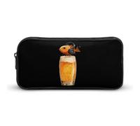 Sing Sip Fish Pencil Case Cute Pen Pouch Cosmetic Bag Pecil Box Organizer for Travel Office