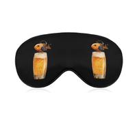 Sing Sip Fish Soft Sleep Mask Funny Eye Shade Blindfold Eyemask for Travel Sleeping