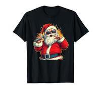 Sing Your Heart Out with Funny Santa Claus Outfit T-Shirt