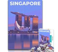 Singapore 1000 Piece Jigsaw Puzzles for Teenagers,Family Game Stress Reliever Difficult Challenge Great Gifts And Toys 75x50cm