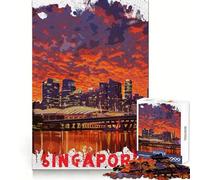 Singapore 1000 Teenager Pieces Jigsaw Puzzle Brain Challenge Toy Home Activity Clear Cut Heartfelt Gift 50x75cm