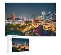 Singapore by Night Adult Puzzle, 1000 PCS, Relaxing Jigsaw Activity, An Engaging Indoor Activity for Quiet Evenings, for Family Fun