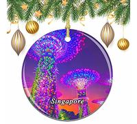 Singapore Christmas Xmas Tree Ornament Decoration Wedding Hanging Pendant Decor City Travel Souvenir Collection