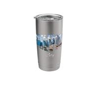Singapore Cityscape Stainless Steel Insulated Tumbler