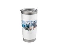 Singapore Cityscape Stainless Steel Insulated Tumbler