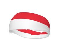 Singapore Flag Basketball Fitness Elastic Headband, Unisex Sports Headband, Sports Running Cycling Yoga Sweat-Absorbent Band,