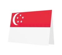 Singapore Flag print Greeting Cards - Thank-You Cards Party Invitation Cards for Festive Celebrations