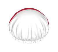 Singapore Flag Shower Cap For Men Cap Women Reusable Waterproof Long Thick Hair Care Hair Short Kids Bath