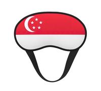 Singapore Flag Sleep Mask,Blackout Eye Mask Adjustable Eye Cups,Sleeping Mask for Light Sleepers, Travelers