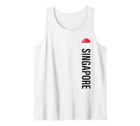 Singapore Flag Vertical Tank Top