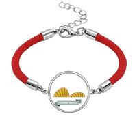 Singapore Flower Domes Landmark Lucky Red String Bracelet Rope Bracelet Handmade