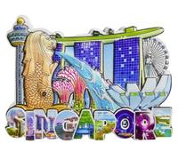 Singapore Fridge Magnet Travel Souvenir Refrigerator Decorative Magnet Craft Collection