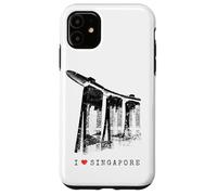 Singapore Marina Vintage Skyline Bay Asia I Love Singapura Case for iPhone 11