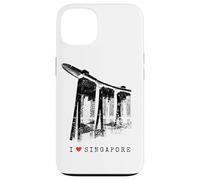 Singapore Marina Vintage Skyline Bay Asia I Love Singapura Case for iPhone 13