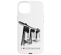 Singapore Marina Vintage Skyline Bay Asia I Love Singapura Case for iPhone 15 Plus